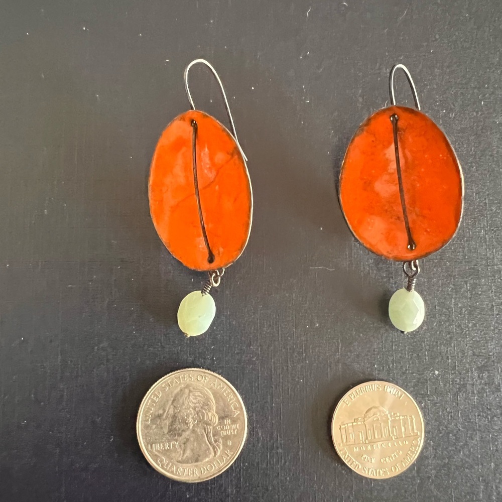 Art House Earrings - one of a kind - Picture 4 of 4
